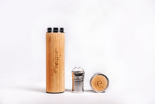 Load image into Gallery viewer, Ecofriendly (Eco-friendly) and Sustainable Bamboo Insulated Tea Infuser Reusable Water Bottle