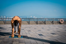 Load image into Gallery viewer, Erthe Life Handstand Training Blocks &amp; Mat Starter Kit (Bamboo/Blue Bundle)