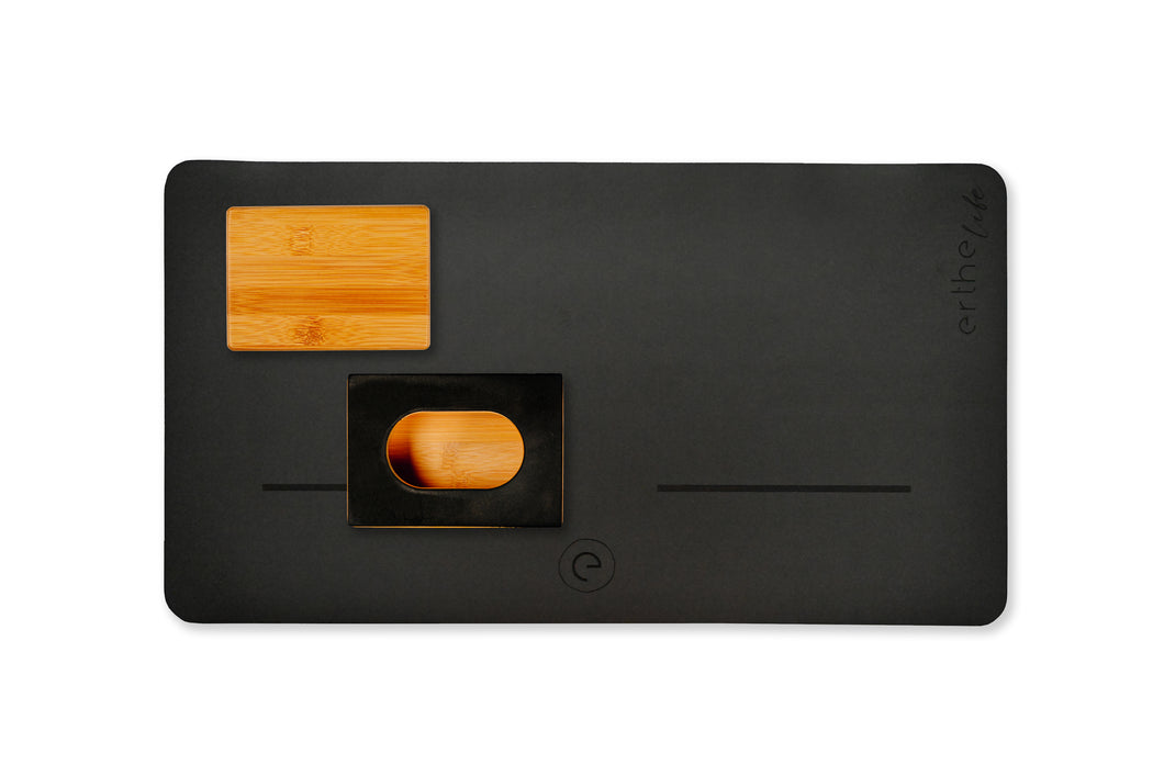 Erthe Life Handstand Training Blocks & Mat Starter Kit (Bamboo/Black Bundle)