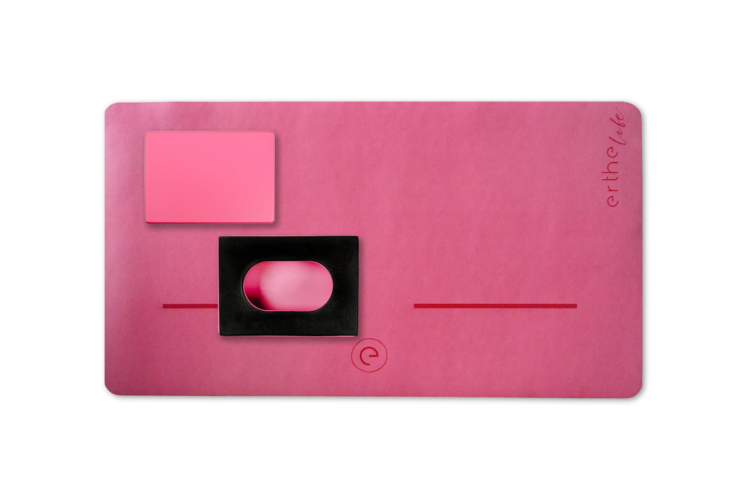 Erthe Life Handstand Training Blocks & Mat Starter Kit (Fresh Pink Bundle)