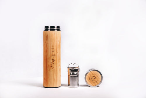Ecofriendly (Eco-friendly) and Sustainable Bamboo Insulated Tea Infuser Reusable Water Bottle